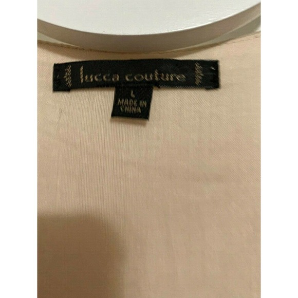 Lucca Couture Sleeveless Mini Dress Large Dusty Rose embellished w metal studs - Picture 7 of 9